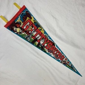 Vintage Gettysburg PA Pennant Felt Flag 25” PA Pennant￼ Beautiful Nice Detailed